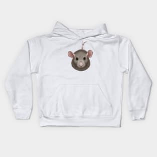 Cute Rat Drawing Kids Hoodie